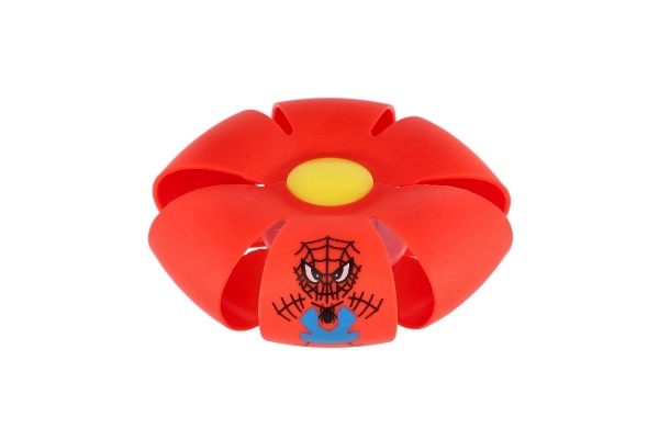 Flat Ball - Lancez le disque, attrapez la balle ! plastique 8cm 4 couleurs 12 pièces en boîte