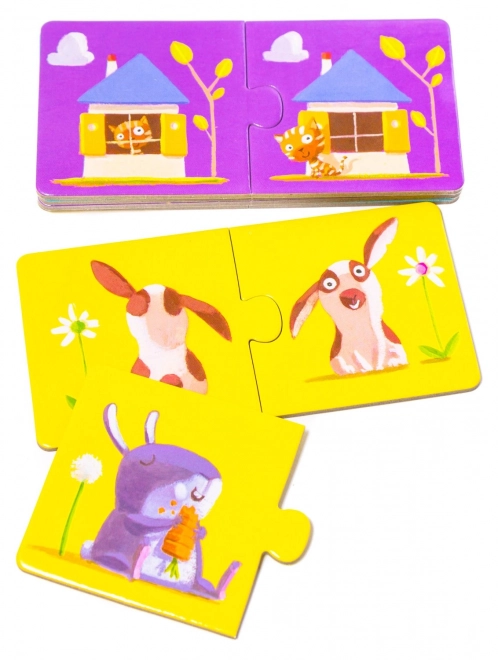 DJECO Puzzle Contraires 12x2 pièces