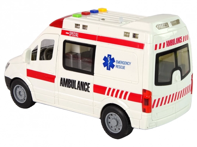 Ambulance Lumières Sons Sons Motorisation par Friction