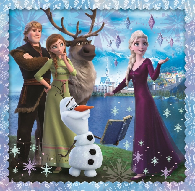 TREFL Puzzle La Reine des neiges 2 : Histoire magique 3 en 1 (20,36,50 pièces)