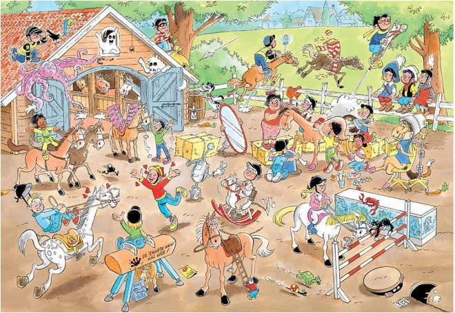 JUMBO Puzzle JvH Junior 12: École d'équitation 360 pièces