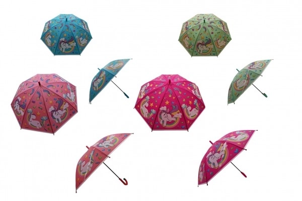 Parapluie automatique Licorne pour enfants