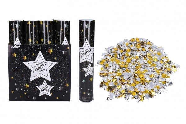 Confettis de fête étoiles pétard 30 cm