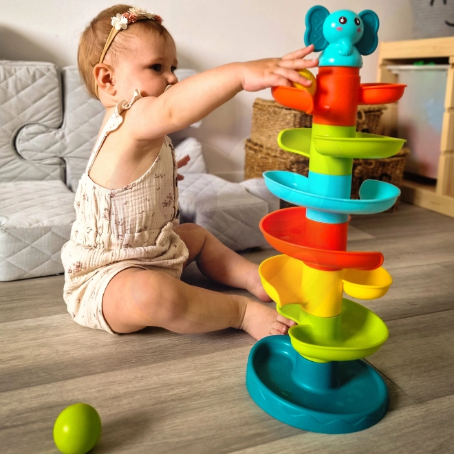 Piste à billes en spirale pour tout-petits