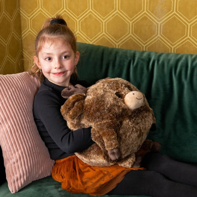 Coussin Peluche Chauffant Renne 3-en-1 Cozy Noxxiez