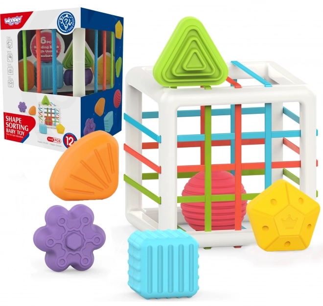 Woopie cube sensorielle élastique pour enfants avec formes