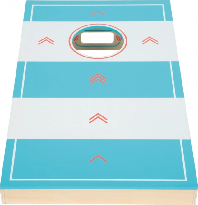 Petit pied Jeu 2-en-1 Cornhole et hockey de table Actif
