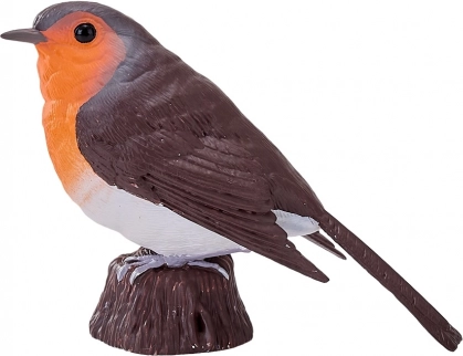 mojo rougegorge familier – figurine plastique réaliste