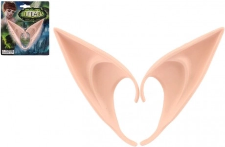 Oreilles d’elfe en latex pour carnaval (2 pcs, 12 cm)