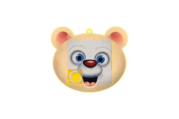 Puzzle coulissant en plastique 7x6cm animaux, mélange de types dans un sachet