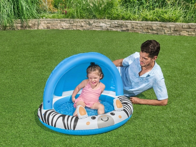 Piscine pour enfants avec auvent Bestway Zèbre