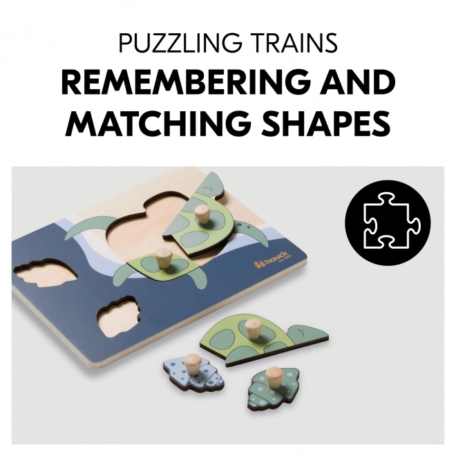 Puzzle en bois - tortue