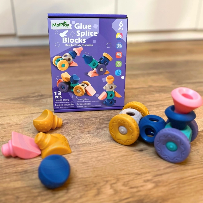 Woopie cubes sensorielles pour enfants, jeu de construction 13 pièces