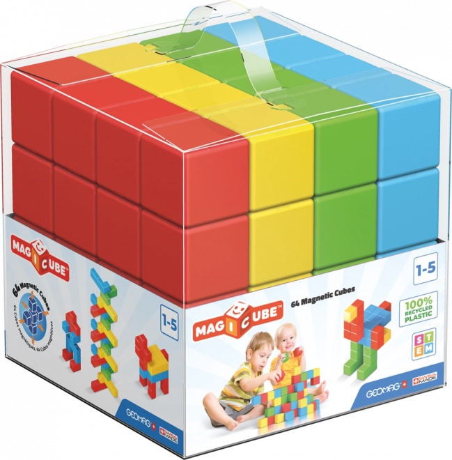 GEOMAG Blocs magnétiques Magicube Green Line 64 blocs