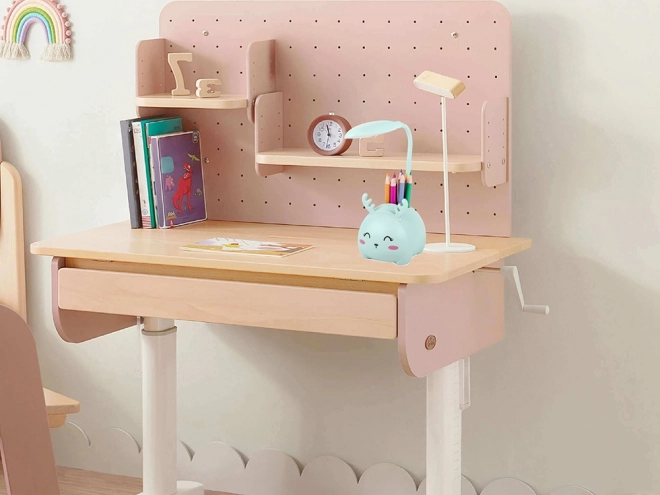 Lampe de nuit LED pour enfants avec charge USB et organiseur