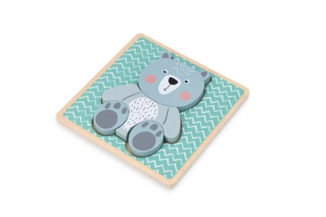 Puzzle en bois pour enfants - Ours