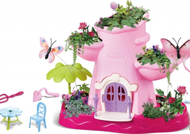 Jardin magique avec papillons