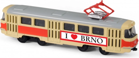 Tramway rétro en métal BRNO 16 cm 1:87