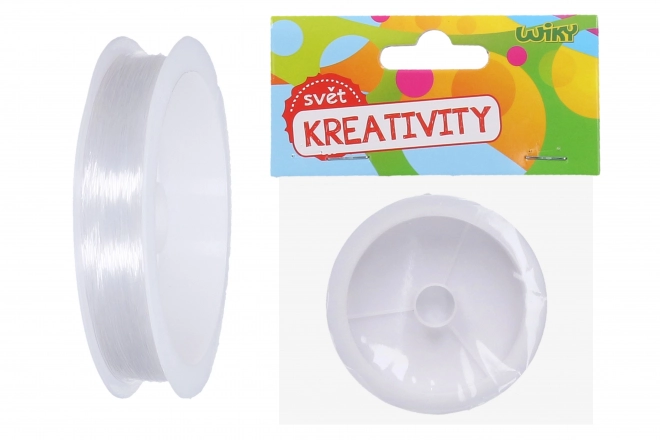 Fil élastique transparent pour perles