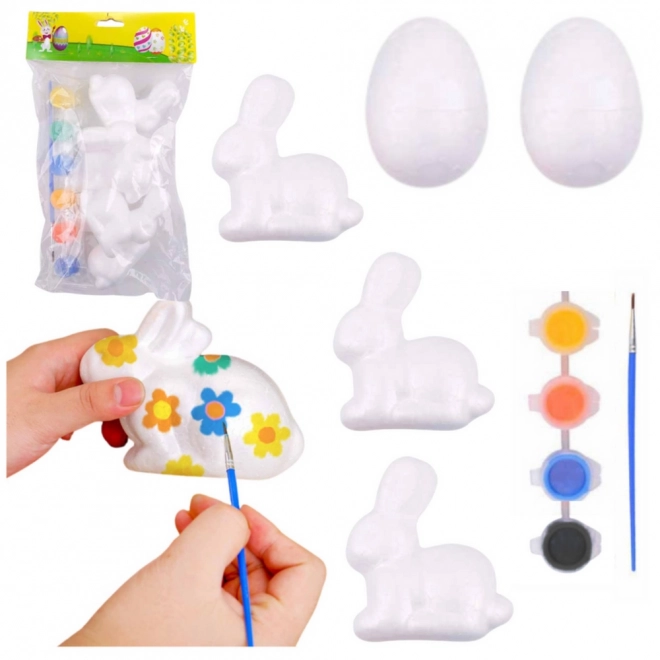 Ensemble pour peinture de décorations en polystyrène