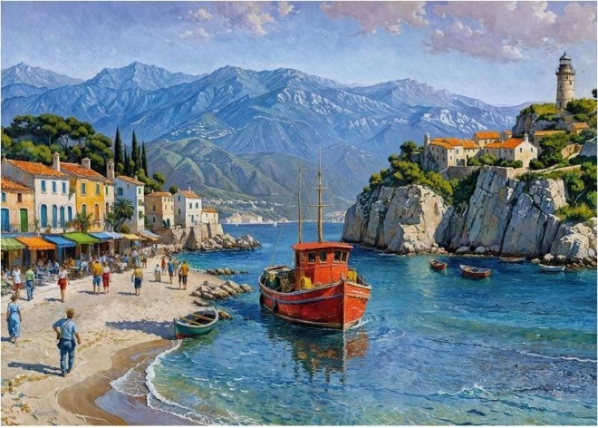 Cherry Pazzi Puzzle Village au bord de la mer 1000 pièces