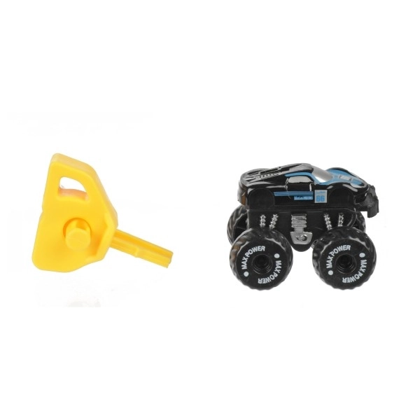 Mini voiture tout-terrain avec démarreur en plastique 4cm dans un œuf en plastique 5x10cm 12pcs en boîte