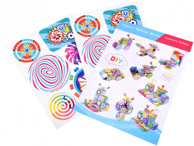 Blocs colorés mobiles Wafle 165 pièces