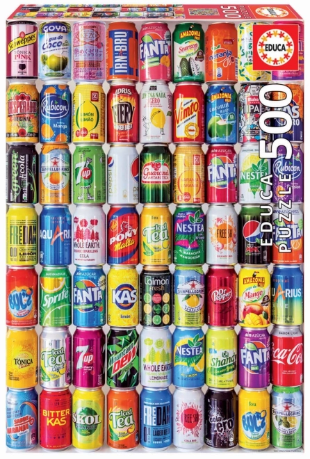 EDUCA Puzzle Canettes 500 pièces