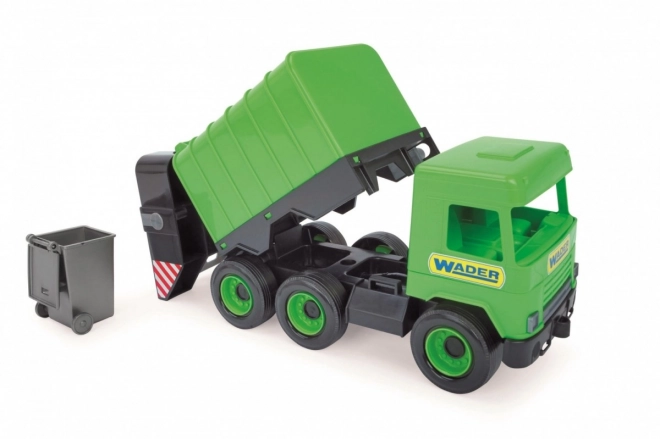 Wader Véhicule de poubelle vert en boîte 42cm