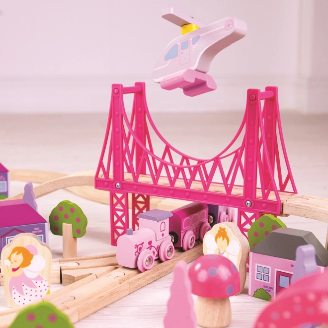 Bigjigs Rail Grande voie ferrée en bois de princesse