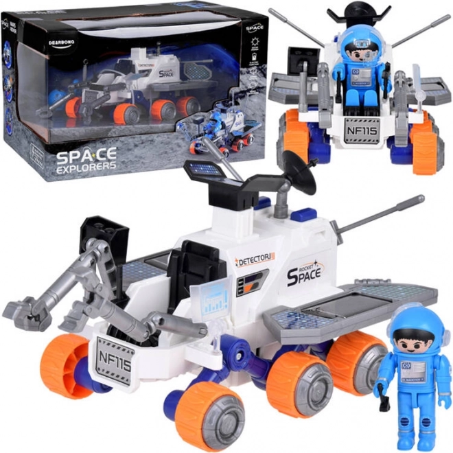 rover spatial jouet à 6 roues avec figurine d’astronaute