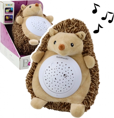 Hérisson en peluche avec projecteur et mélodies pour enfants