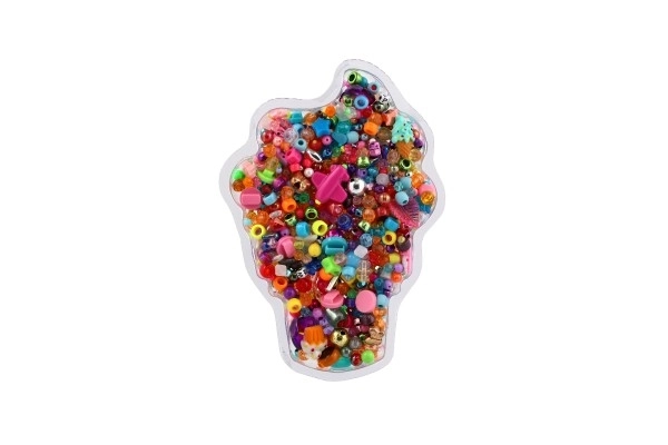 Set de perles en plastique colorées pour création