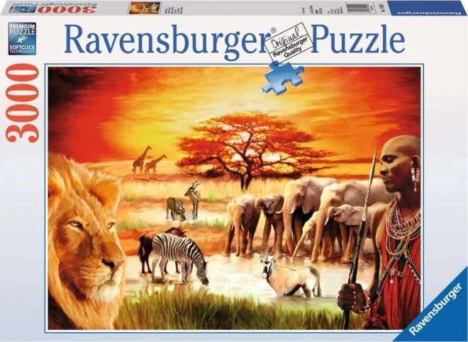 Puzzle Savane - Maasai Fiers 3000 pièces