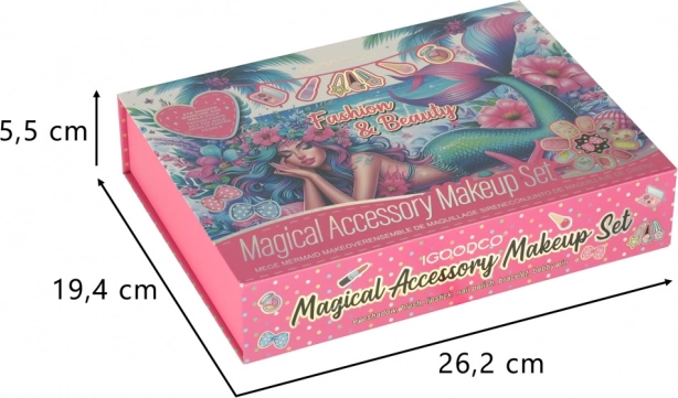 Coffret cosmétique pour enfants avec petite valise et sirène