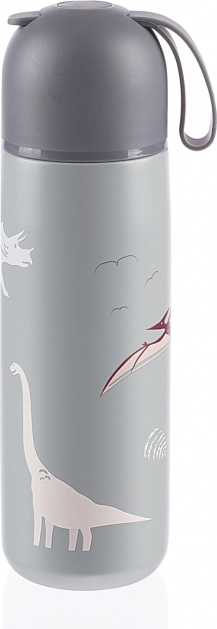 Thermos pour liquides avec poignée en silicone 400 ml, Dino