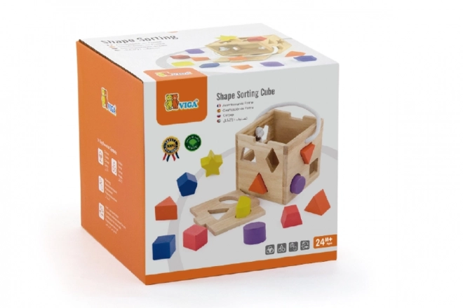 Cube en bois à encastrer