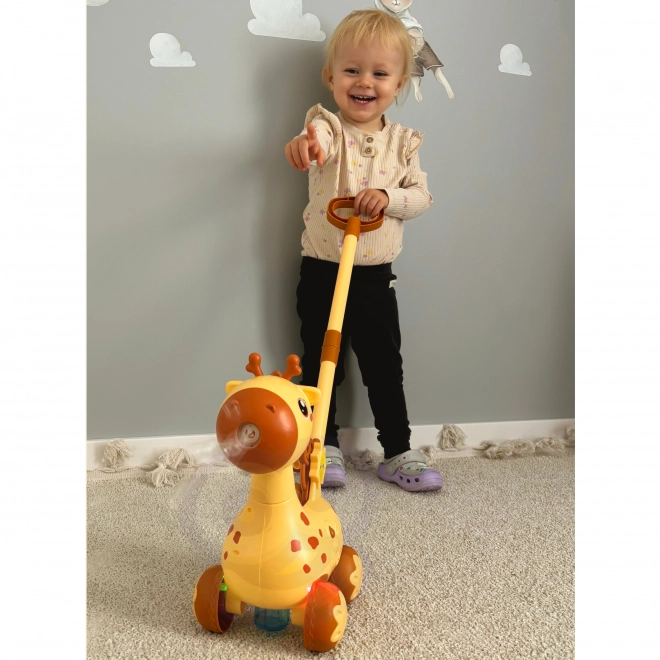 Girafe mobile 2 en 1 avec bulle de savon pour enfants