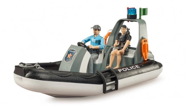 Bruder Bateau de police avec policier et plongeur
