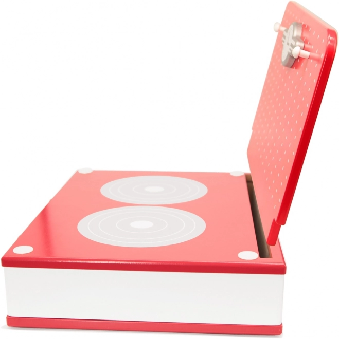 Cuisine en bois 2-en-1 avec gril et cuisinière pour enfants 22pcs