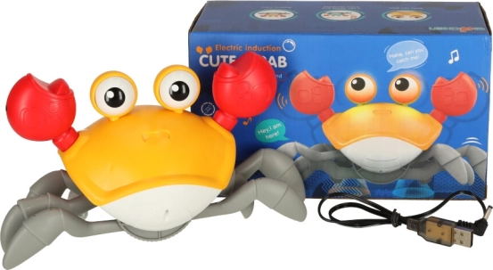Crabe rampant interactif avec musique USB – Rouge