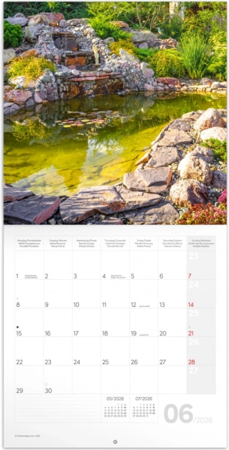 Calendrier de notes Jardins 2026