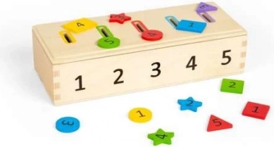 Bigjigs Toys tri des couleurs, des formes et des chiffres