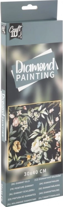 Peinture au diamant Fleurs 30x40 cm