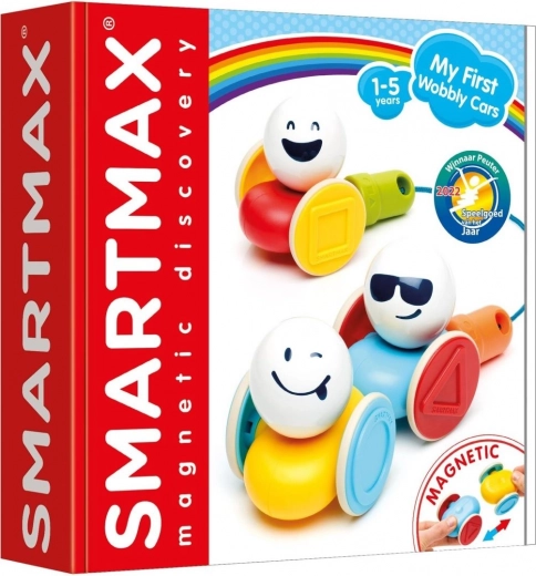 SmartMax mes premières petites voitures à bascule, jeu de construction magnétique pour enfants de 1 à 5 ans