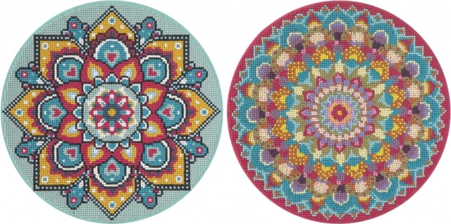 Mandala turquoise scintillante