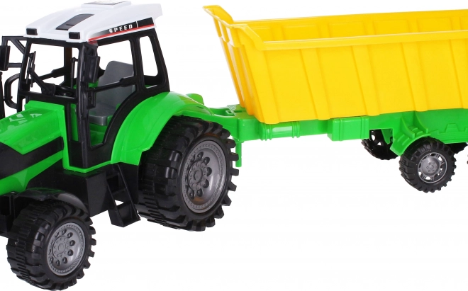 Grand tracteur avec remorque