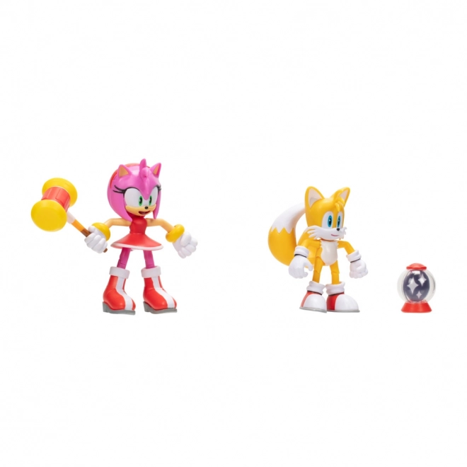 Figurines Sonic 2 pcs Amy + Tails 10 cm