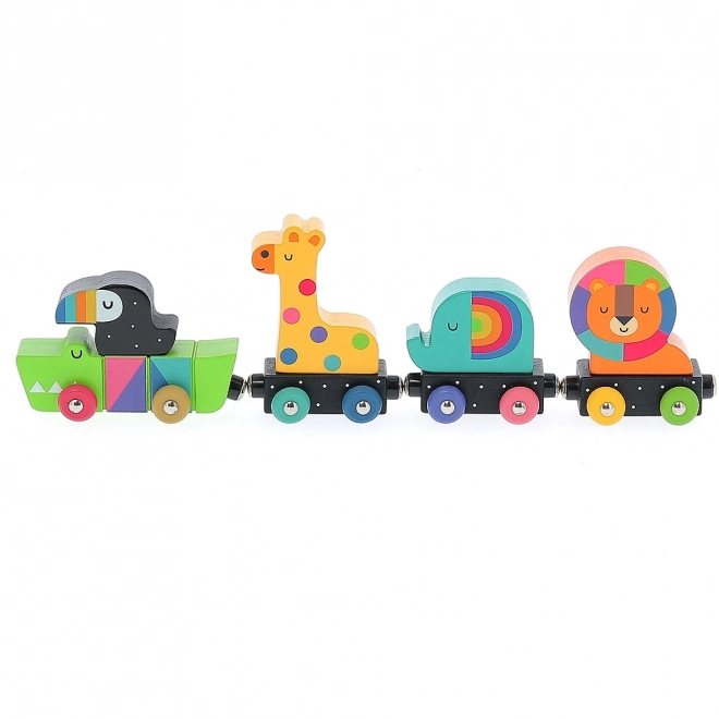 Vilac Train coloré d'animaux Andy Westfac