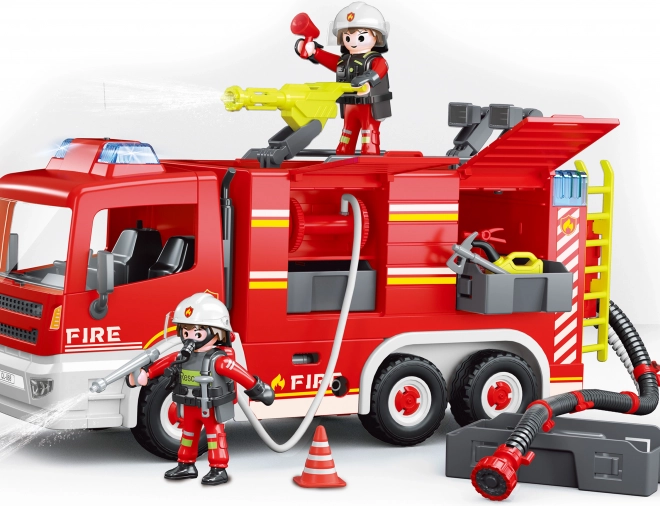 Jeu de construction de camion de pompiers 31 cm